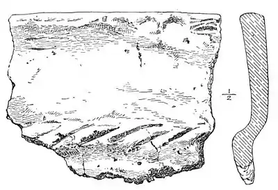 Fragment of Cooking-pot - Example two - A Book of Dartmoor.jpg