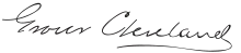 Signature of Grover Cleveland