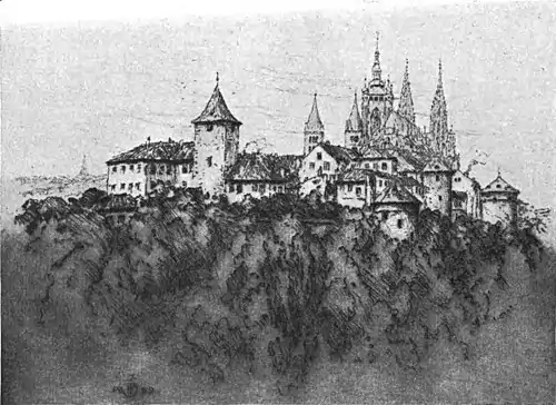 Hradčany in the book The Old Town Hall of Prague.jpg