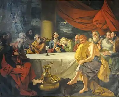 Last Supper - 1787 CE - Johann Zoffany - St Johns Church - Kolkata 2015-05-09 6650 (cropped).JPG