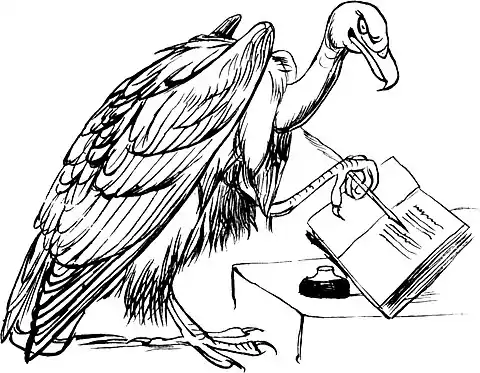 More Nonsense, Pictures, Rhymes, Botany, etc. (1872), The Visibly Vicious Vulture.jpg