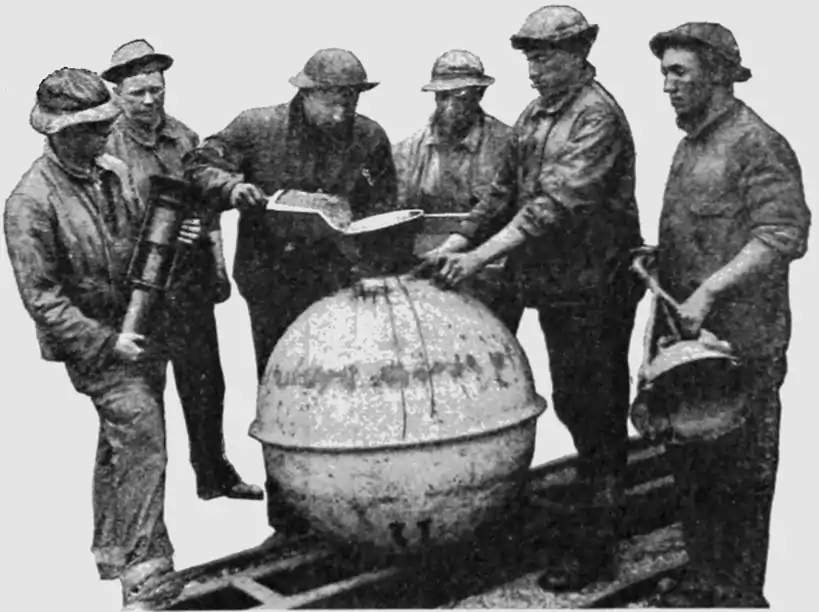 image of the loading of a mine