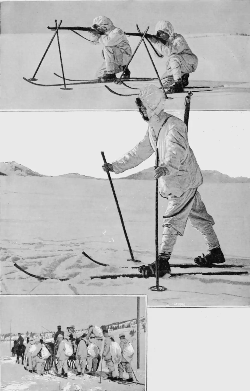 image of how soldiers are dressed in time of snow and ice