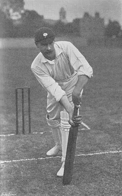 Ranji 1897 page 293 F. S. Jackson forcing ball to leg.jpg