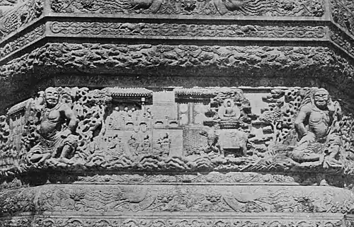 Sculptured Panel on Buddhist Cenotaph, Peking.jpg