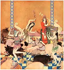 Tanglewood tales - Dulac plate facing page 136.jpg