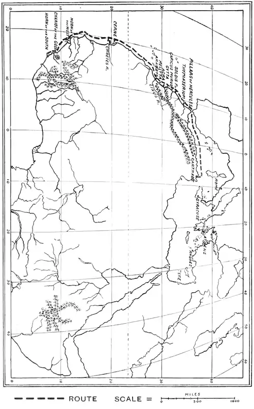 The Periplus of Hanno - Map to illustrate the Periplus of Hanno.png