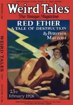 Weird Tales Cover for February 1926