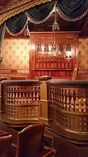 Mabel Tainter box seats, place where the Tainter family would be seated