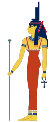 Egyptian-style picture of Isis