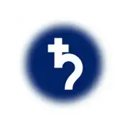 Symbol on a royal-blue background