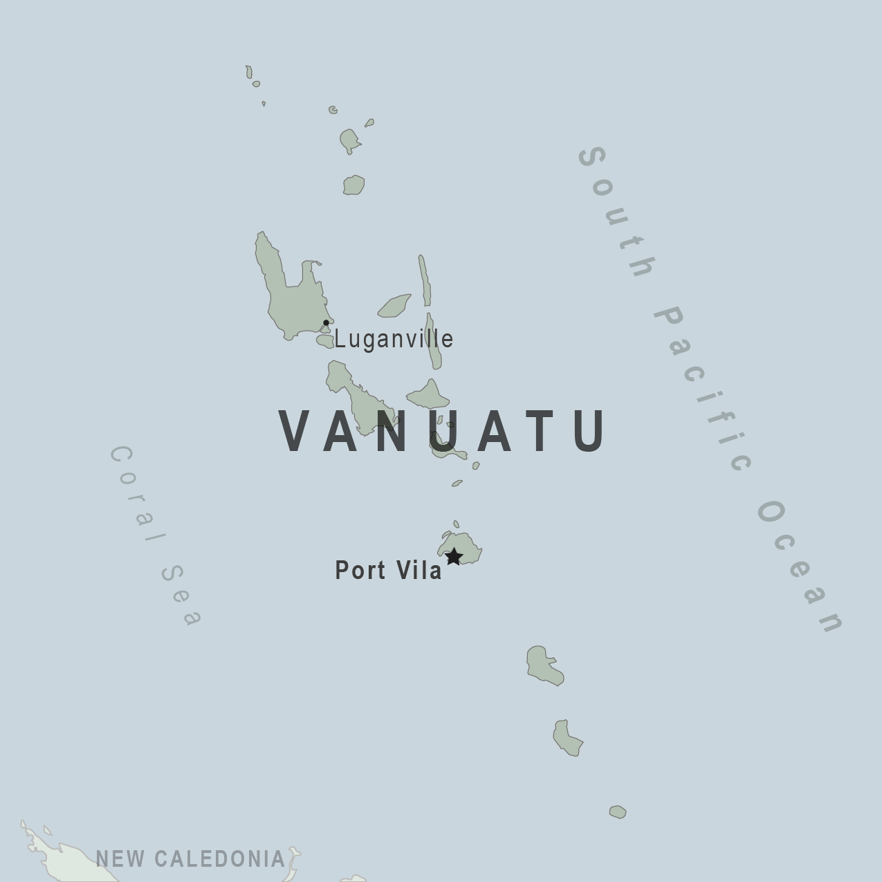 Map - Vanuatu